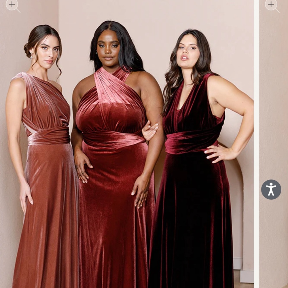 Revelry Micah Velvet Black Convertible dress